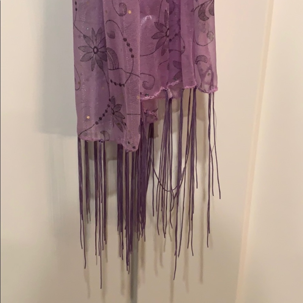Shear purple scarf